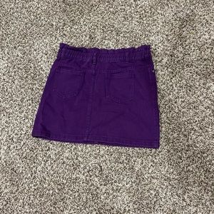 Impressions purple jean skirt